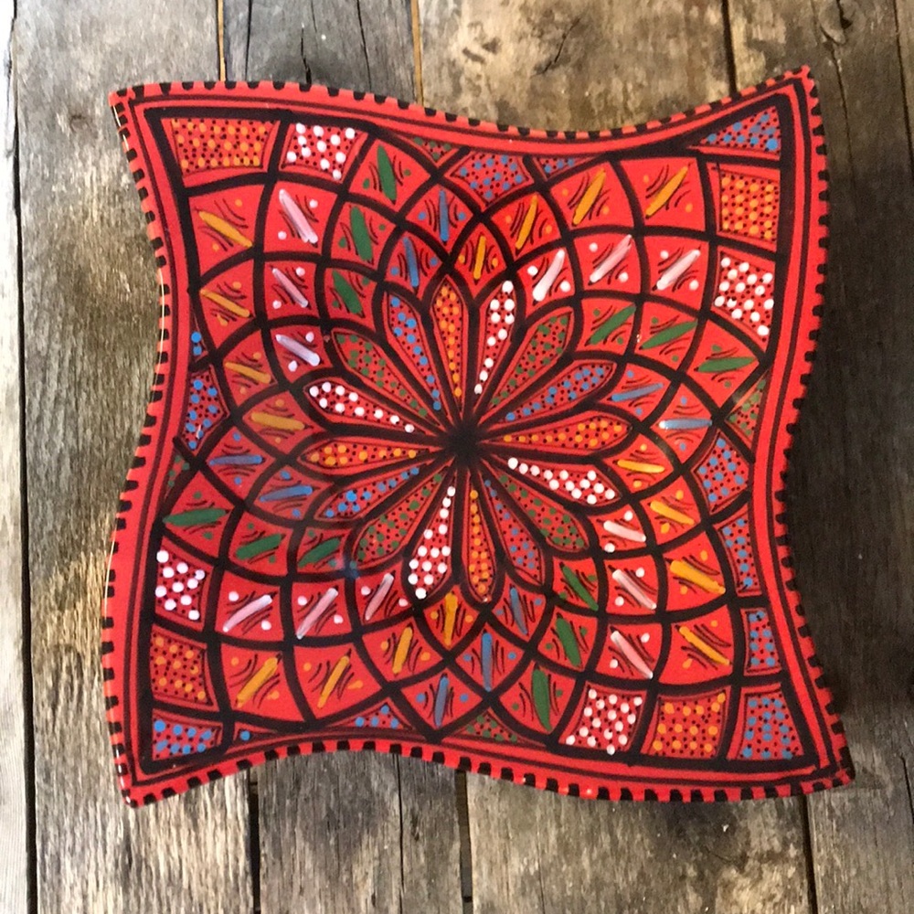 Mexican painted plate
